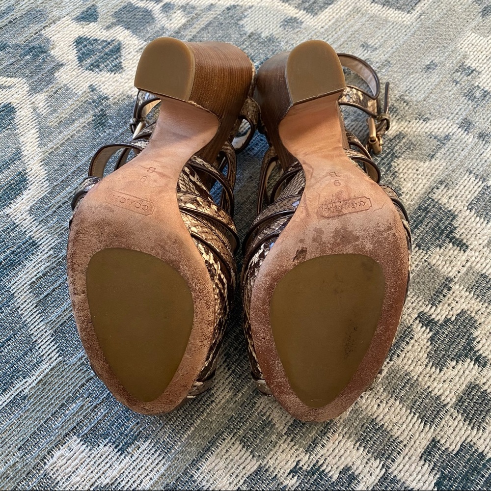 Coach Python Embossed Heels - Picture 5 of 6